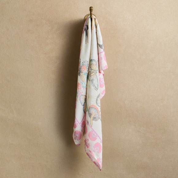 Sundance Accessories - Sundance Exclusive Bex‎ Hair Bandana Birds & Butterflies Pink Scarf Neck Tie